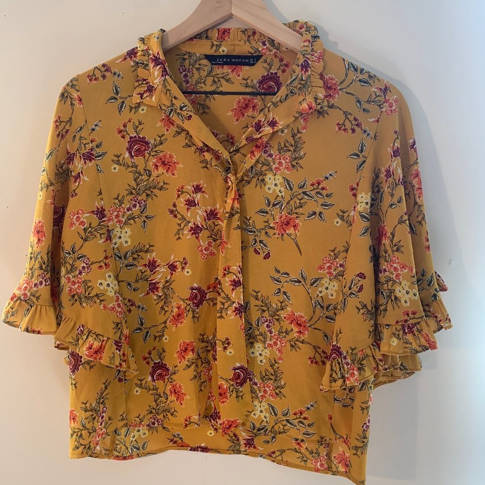 Zara Floral Blouse